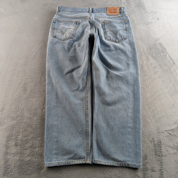 Vintage Levis Jeans 36 (Fits 34x27) Blue Light Wash Faded Faded Skate Grunge Y2K - Picture 3 of 15